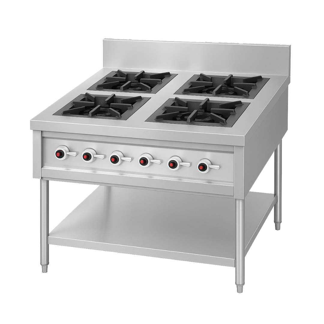 4-ring Open Burner Gas